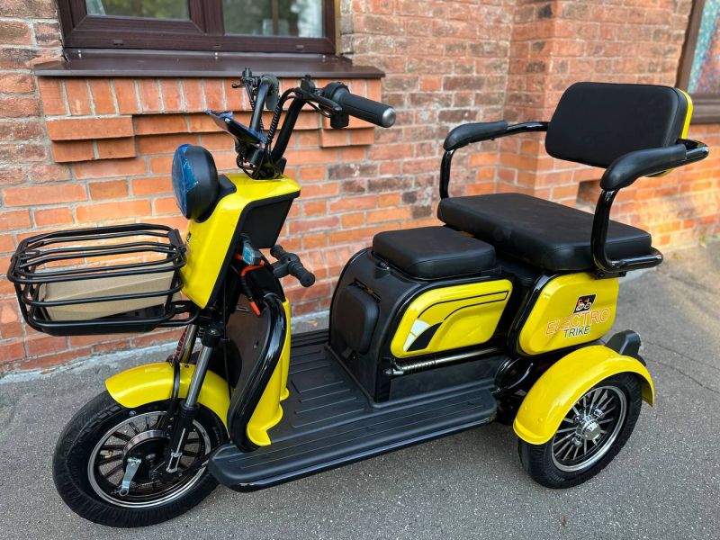 Электротрицикл Electrotrike Бумеранг 3000 желтый Электротрицикл Electrotrike Бумеранг 3000 желтый